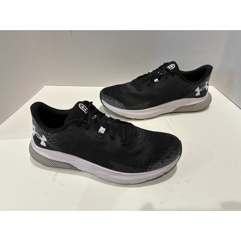 Under Armour HOVR Turbulence 2 Running Shoe Mens Size 12 3026520-001 Black White